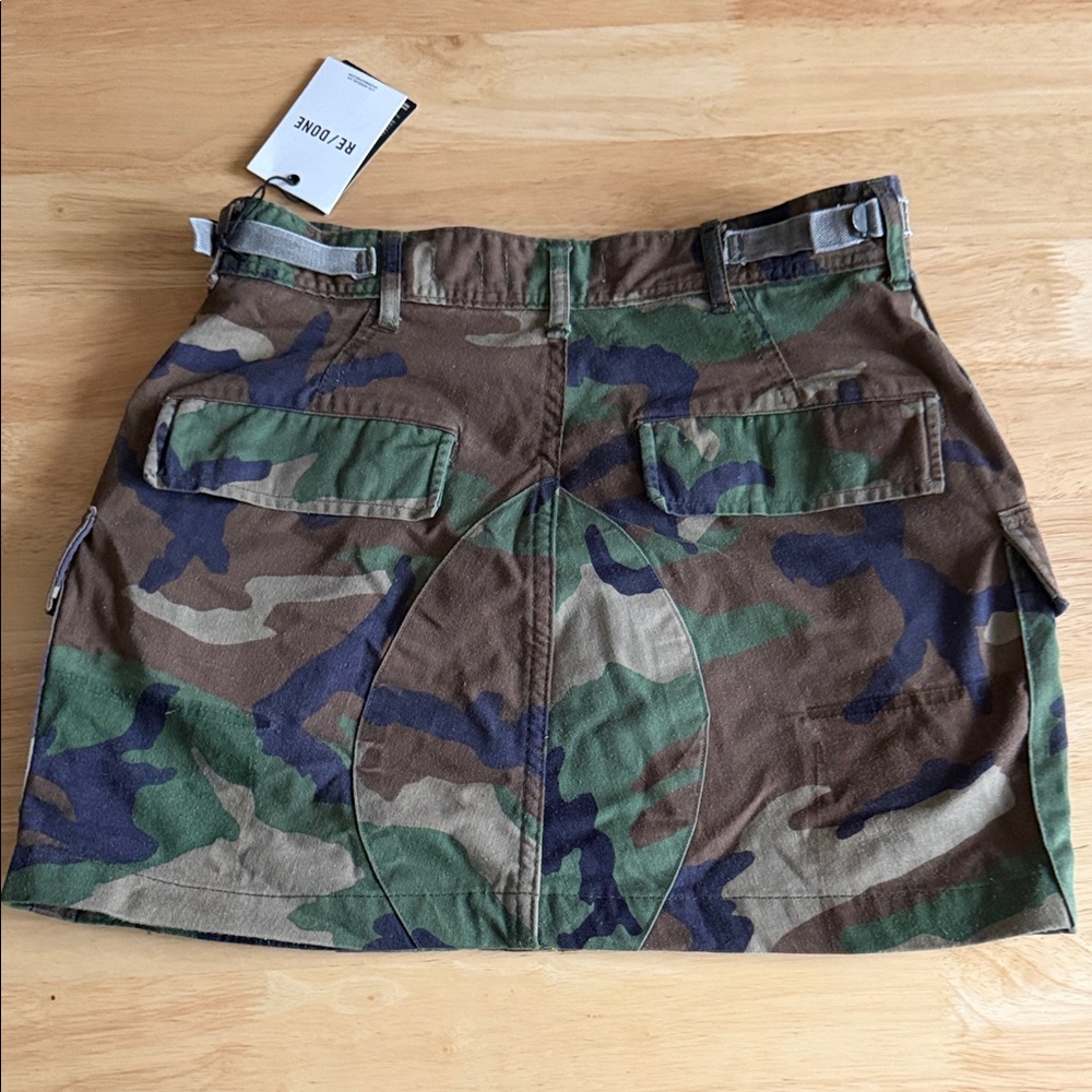 Re/Done Brand New Camouflage Skirt - Picture 3 of 3